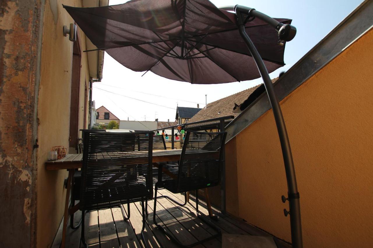 Terrace - Belle Alsace 4 - Bookingalsace Appartement Colmar